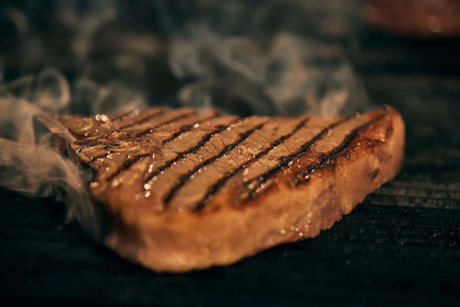 A cut of beef grilled in the smoke